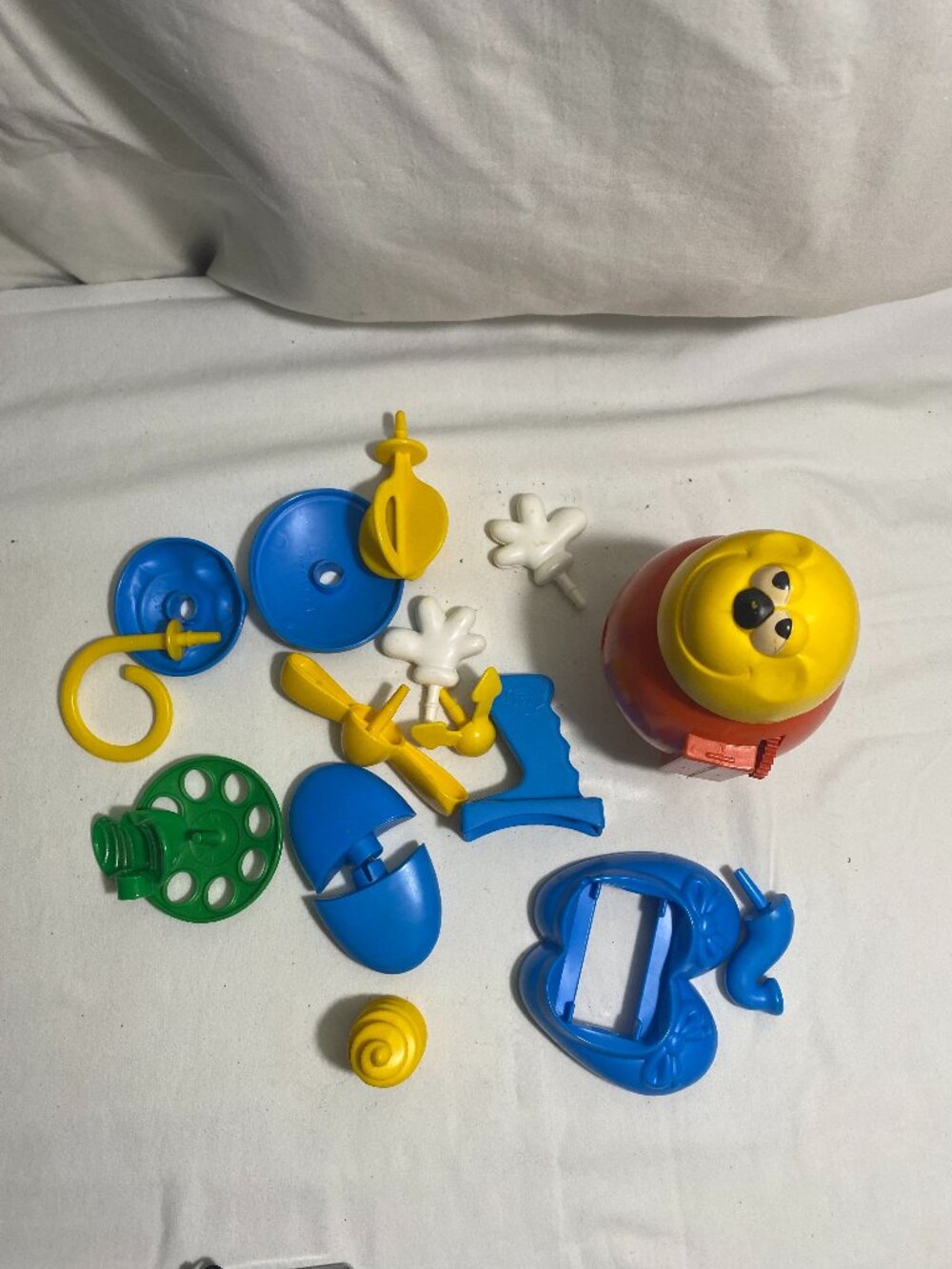 Vintage 1982 Hasbro Thing-A-Ding Dings Mix & Match Toy Parts Lot Incomplete